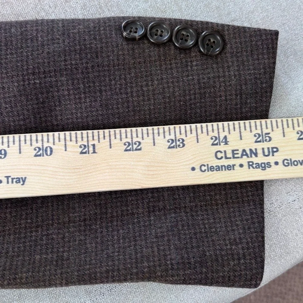 Evan-Picone Blazer Mens 42R Brown Pure Wool Sport Coat Classic Vintage‎ Designer